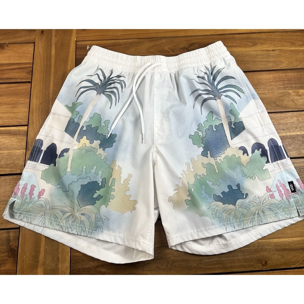Vans Primary Resorty Elastic Boardshorts Men's L Swim Trunks Tropical NWOT